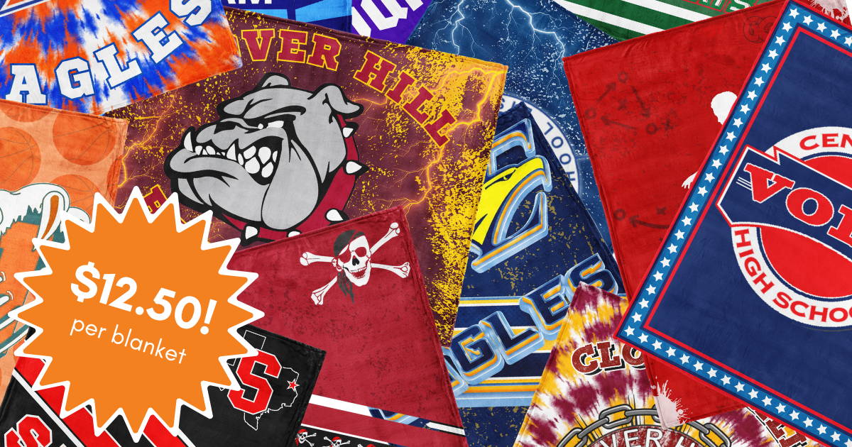 Custom Blankets For Schools TeamThrows